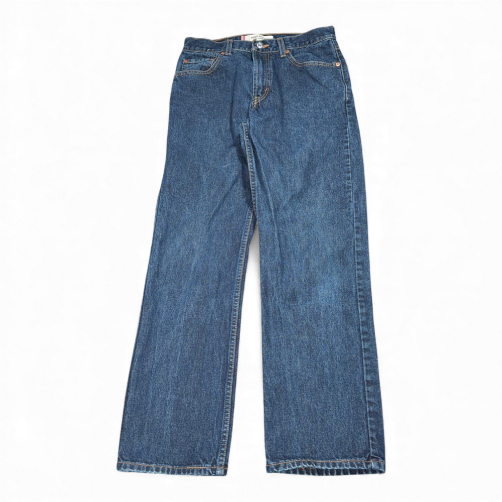 Vintage 505 Levis Jeans Mens 30x30 Blue Regular Straight Dark Wash Denim Y2K